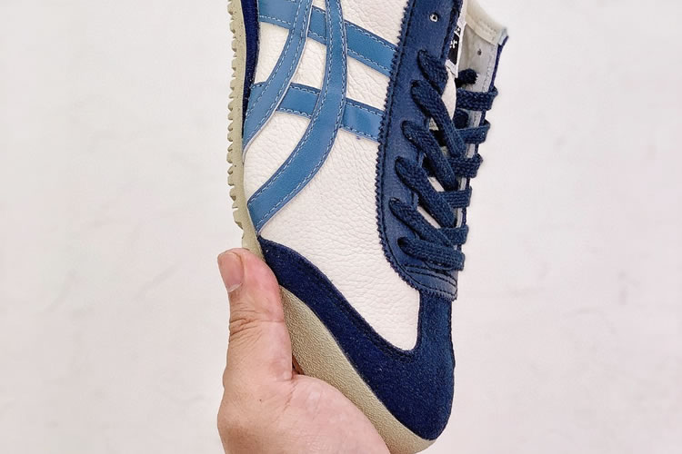 Onitsuka Tiger Mexico 66 (White/ Blue/ DK Blue) Shoes