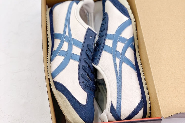 Onitsuka Tiger Mexico 66 (White/ Blue/ DK Blue) Shoes