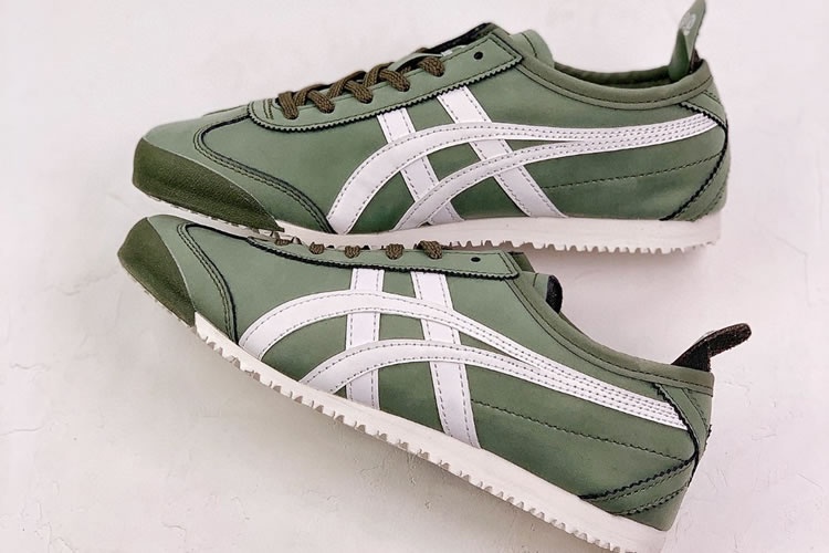 (Army Green/ White) Onitsuka Tiger Mexico 66 Shoes