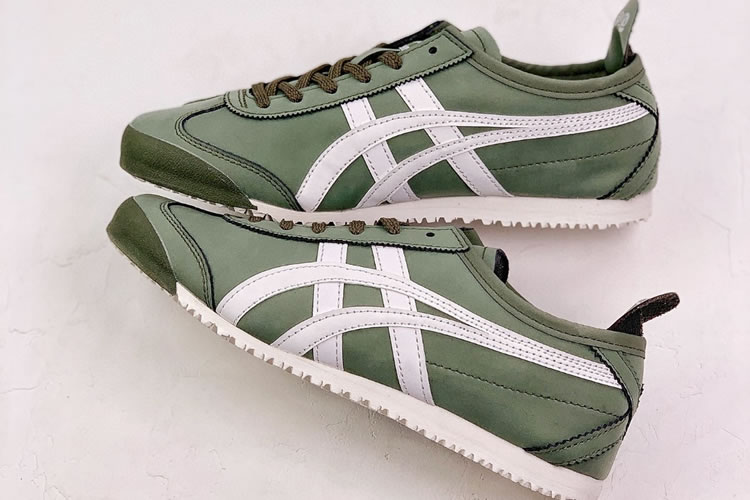 (Army Green/ White) Onitsuka Tiger Mexico 66 Shoes [D4J2L-1207 ...