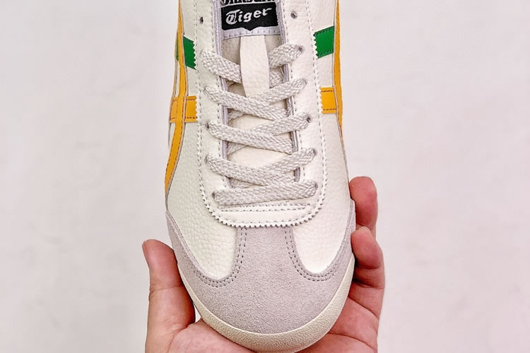 (Beige/ Yellow/ Green) Onitsuka Tiger Mexico 66 Shoes - Click Image to Close
