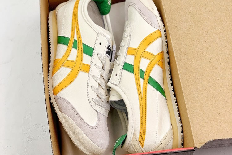 (Beige/ Yellow/ Green) Onitsuka Tiger Mexico 66 Shoes