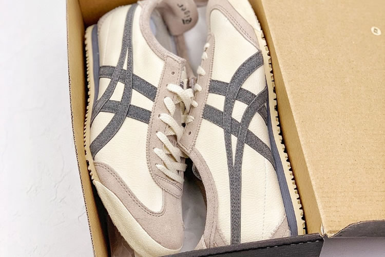 (Plicated Milky/ Grey) Onitsuka Tiger Mexico 66 VIN Women Shoes