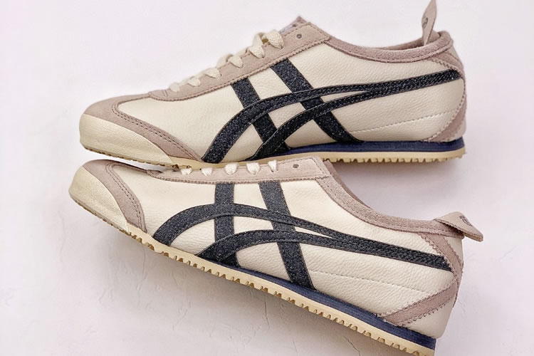 (Plicated Milky/ Grey) Onitsuka Tiger Mexico 66 VIN Women Shoes