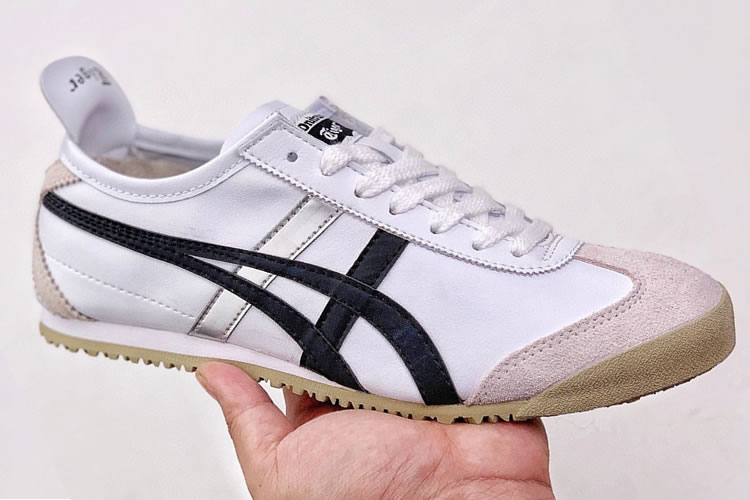 (White/ Black/ Silver) Onitsuka Tiger Mexico 66 Shoes