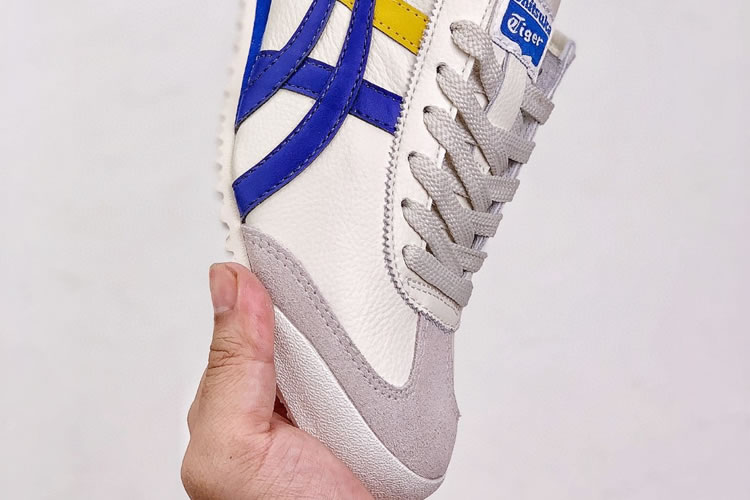 (White/ Blue/ Yellow) Onitsuka Tiger Mexico 66 Shoes