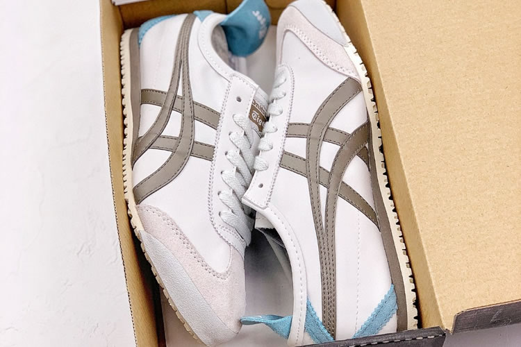 (White/ Brown) Onitsuka Tiger Mexico 66 Shoes