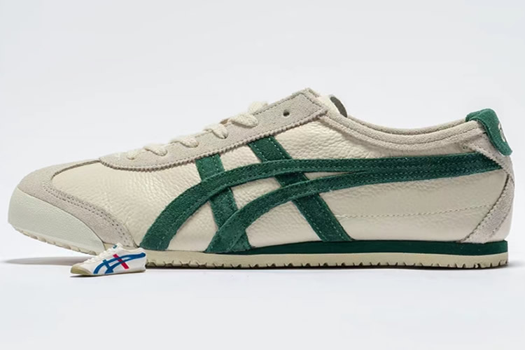 Onitsuka Tiger Mexico 66 (Cream/ Green) Shoes - Click Image to Close