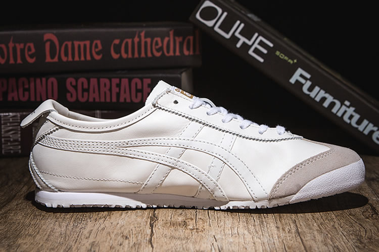 All White Onitsuka Tiger Mexico 66 Classic Shoes