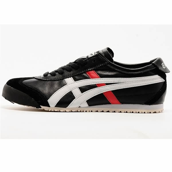 (Black/ White/ Red) Onitsuka Tiger Mexico 66 Shoes - Click Image to Close