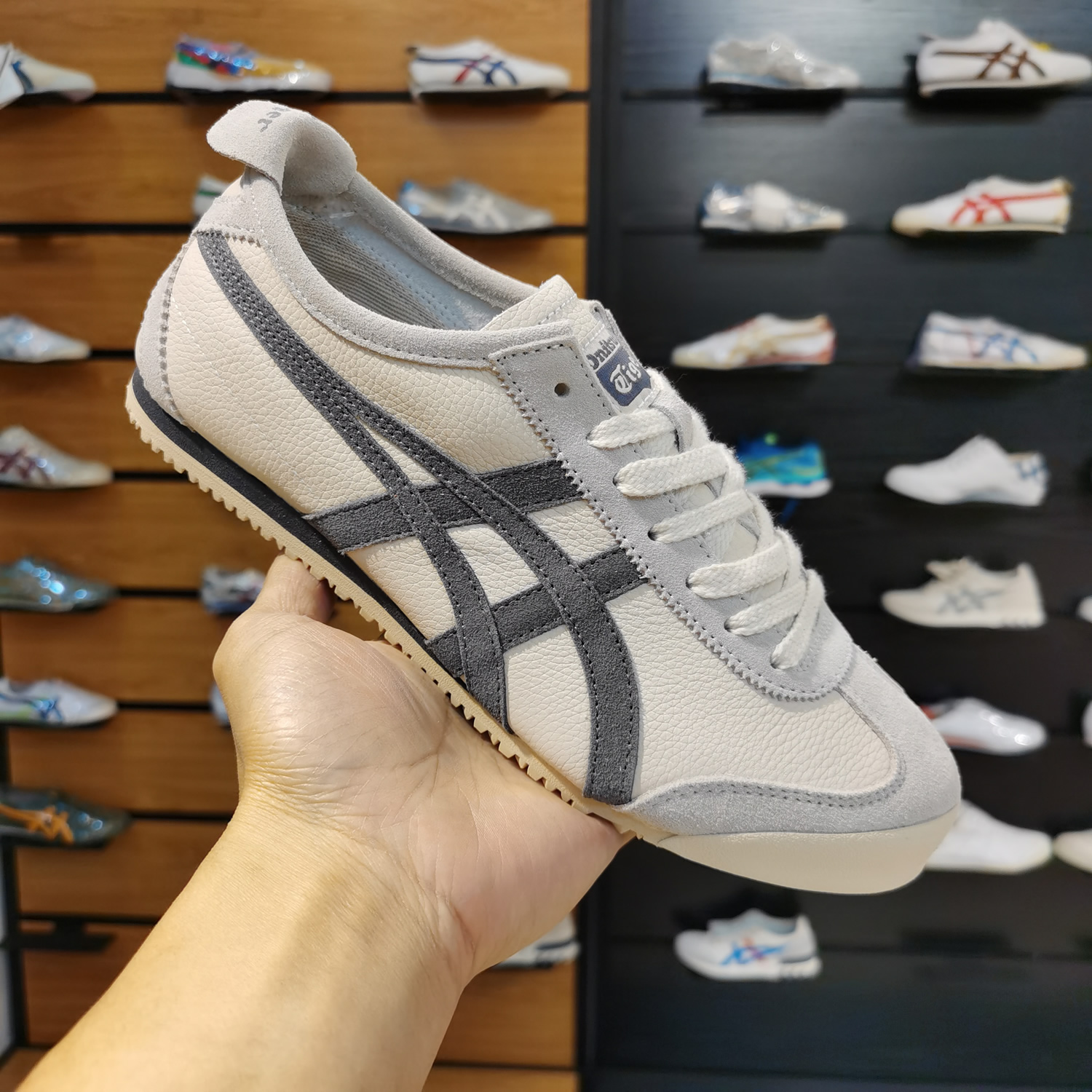(Cream/ Grey) Mexico 66 Vintage Shoes