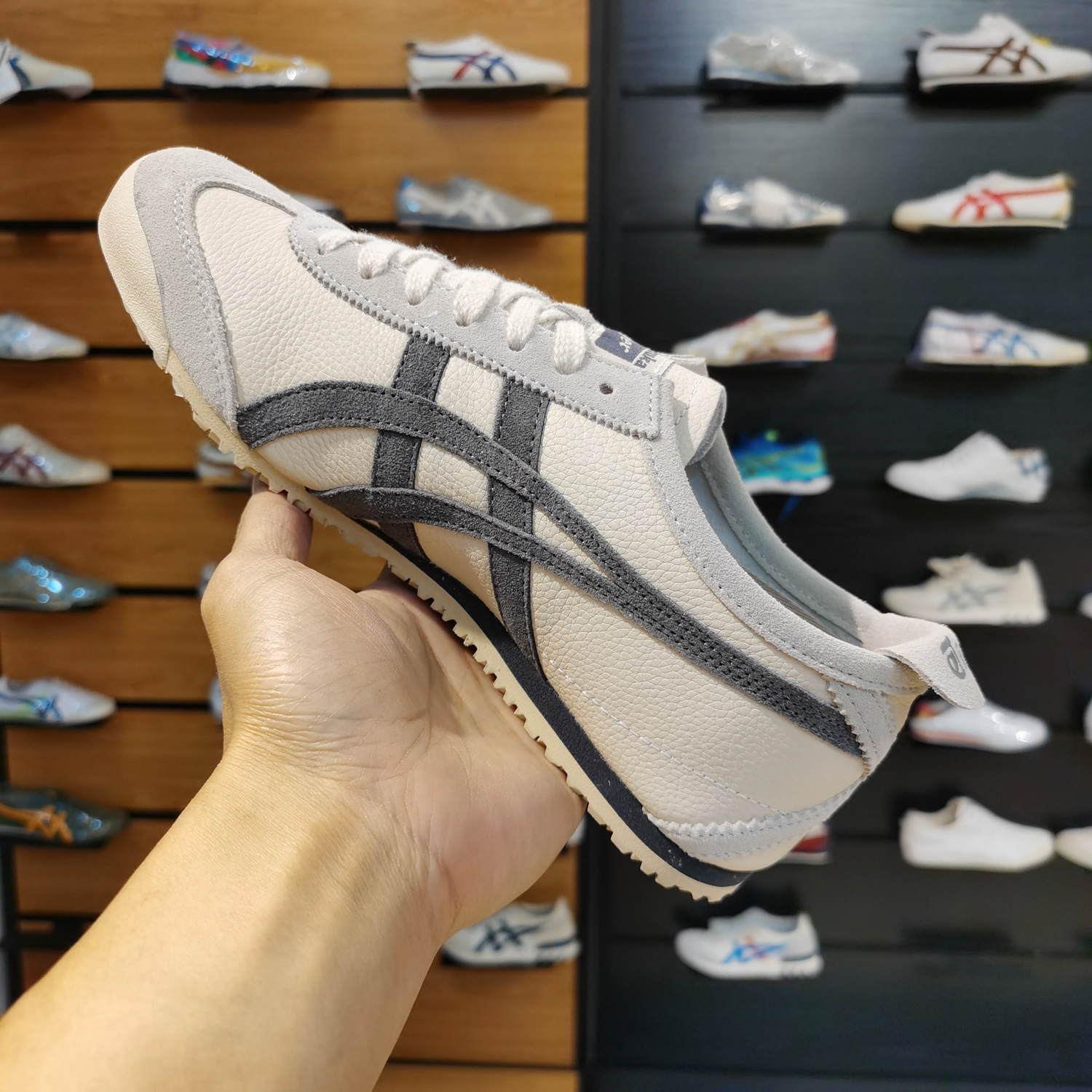 (Cream/ Grey) Mexico 66 Vintage Shoes