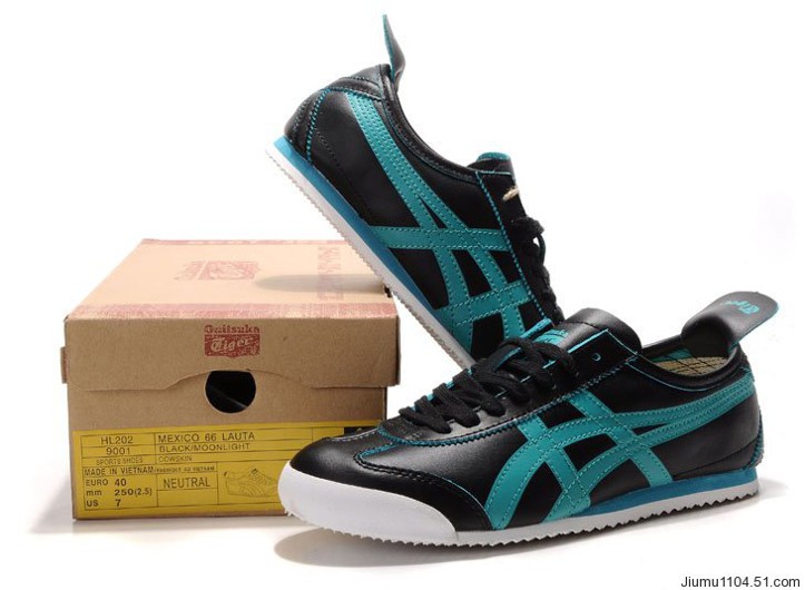 Men's Onitsuka Tiger Mexico 66 Black Green Shoes