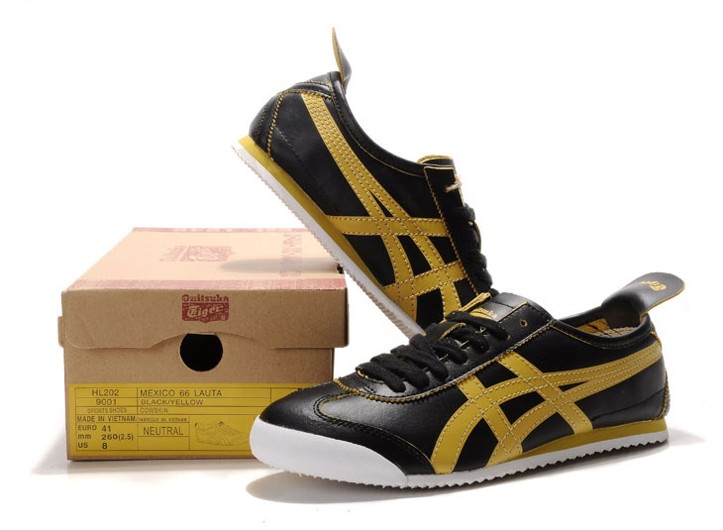 onitsuka tiger mexico 66 yellow black mens trainers