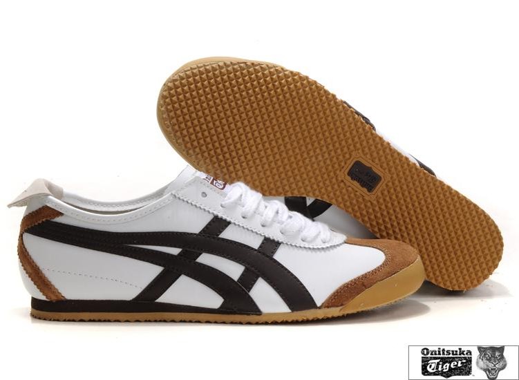 Mens White Chocolate Onitsuka Tiger Mexico 66 Shoes