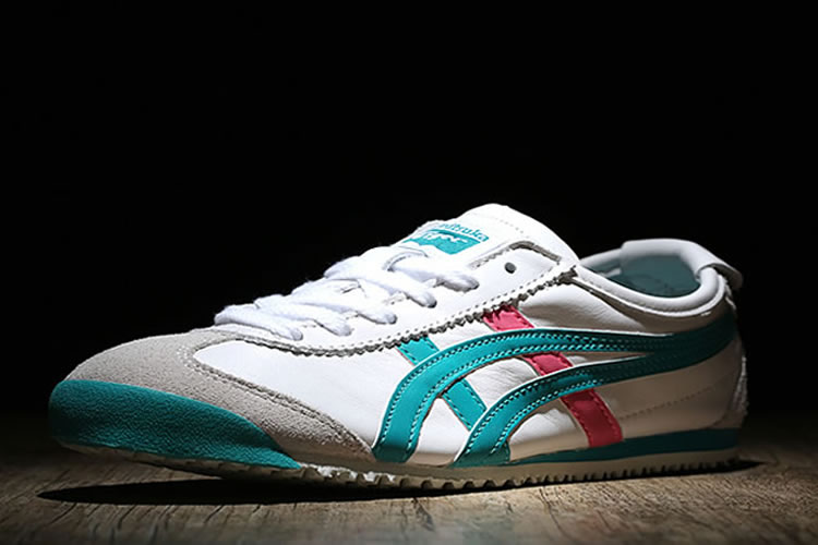(White/ Green/ Red) Onitsuka Tiger Mexico 66 Women Shoes - Click Image to Close