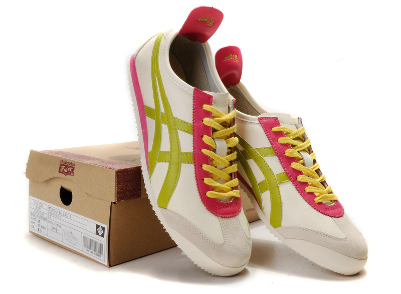 Onitsuka Tiger Mexico 66 Beige Red Yellow Mens Shoes