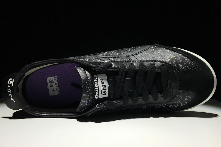 (Black/ Black) New Onitsuka Tiger Mexico 66 Shoes - Click Image to Close