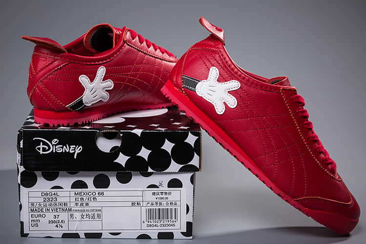 (Onitsuka Tiger/ Disney Mickey Mouse) Mexico 66 Red Shoes - Click Image to Close