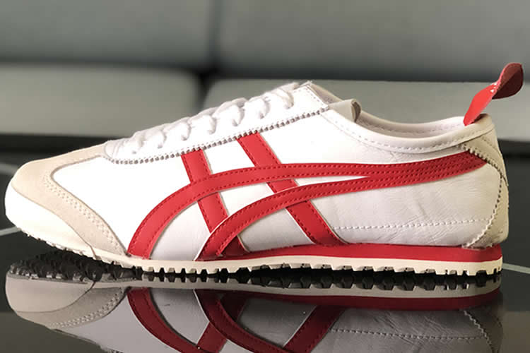 (White/ Red) Onitsuka Tiger Mexico 66 Shoes