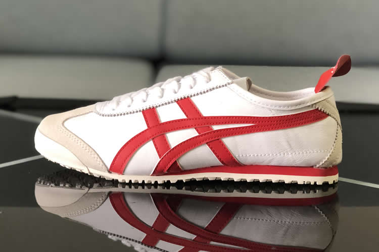 (White/ Red) Onitsuka Tiger Mexico 66 Shoes