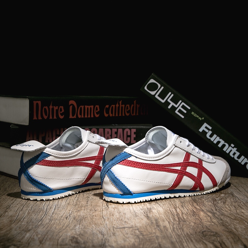 (White/ Red/ Blue) Onitsuka Tiger Mexico 66 Shoes - Click Image to Close