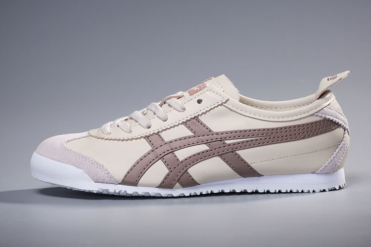 (Ivory/ Taupe) Onitsuka Tiger Mexico 66 Shoes - Click Image to Close