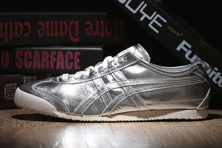 (All Silver) Onitsuka Tiger Mexico 66 New Retro Shoes