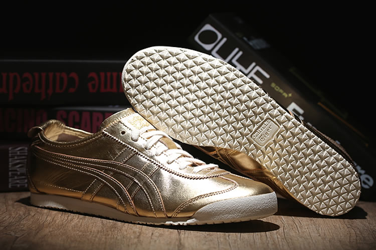 (All Gold) Onitsuka Tiger Mexico 66 New Shoes - Click Image to Close