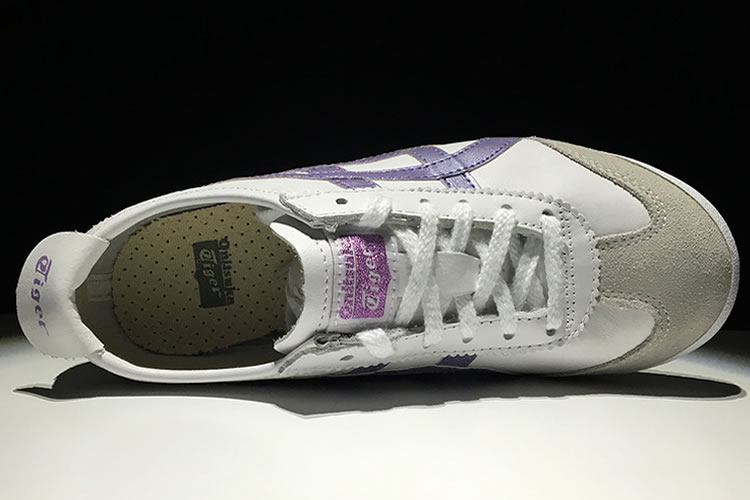 (Cream/ Violet Storm) Mexico 66 Vintage Womens Sneakers - Click Image to Close