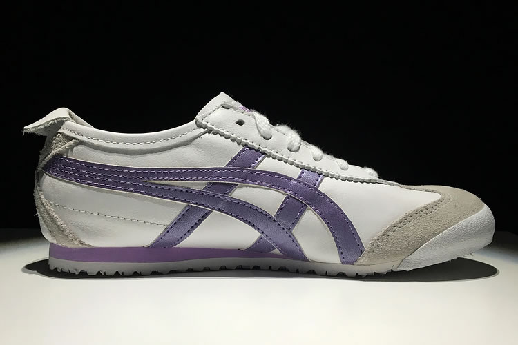 (Cream/ Violet Storm) Mexico 66 Vintage Womens Sneakers - Click Image to Close