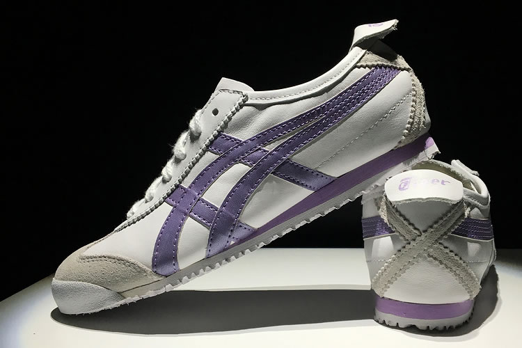 (Cream/ Violet Storm) Mexico 66 Vintage Womens Sneakers - Click Image to Close