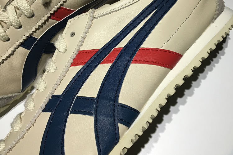 (Beige/ Blue/ Red) Onitsuka Tiger Mexico 66 Shoes - Click Image to Close