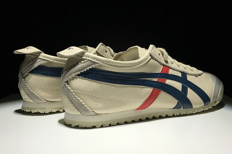 (Beige/ Blue/ Red) Onitsuka Tiger Mexico 66 Shoes