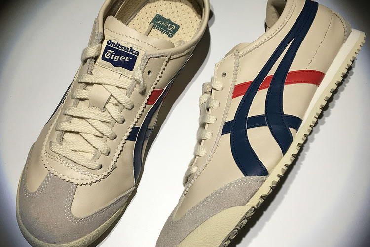 (Beige/ Blue/ Red) Onitsuka Tiger Mexico 66 Shoes