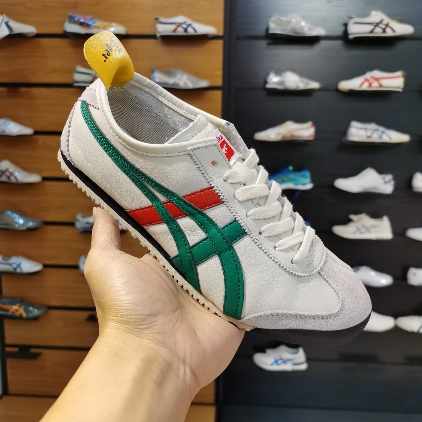 (Birch/ Green/ Red/ Yellow/ Black) Mexico 66 Shoes - Click Image to Close