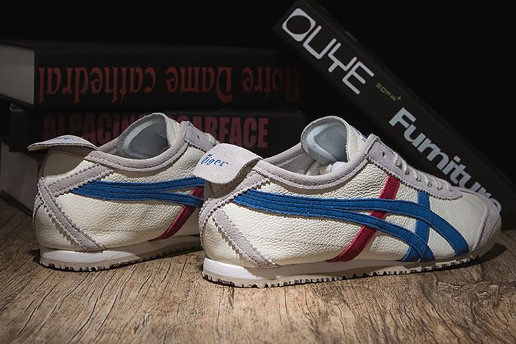 Onitsuka Tiger Mexico 66 VIN (Plicated White/ Blue/ Red) Shoes