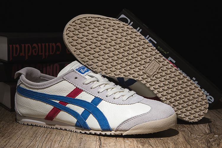 Onitsuka Tiger Mexico 66 VIN (Plicated White/ Blue/ Red) Shoes