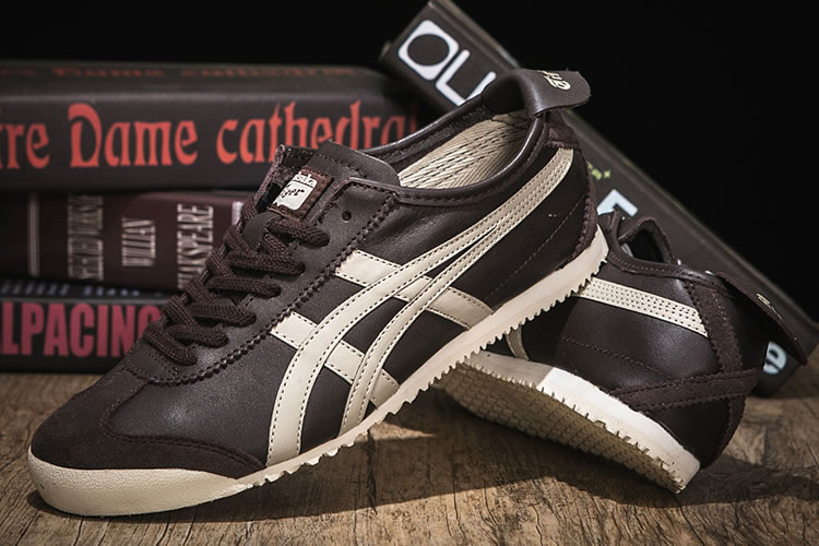 (Brown/ Beige) Onitsuka Tiger Mexico 66 Shoes - Click Image to Close