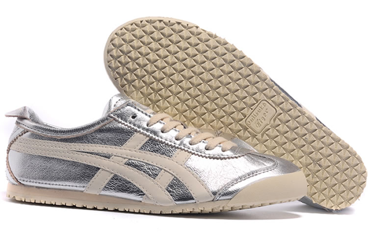 Silver/ Beige) Onitsuka Tiger Mexico 66 