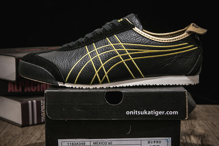 Onitsuka Tiger Mexico 66 (Black/ Gold) Shoes