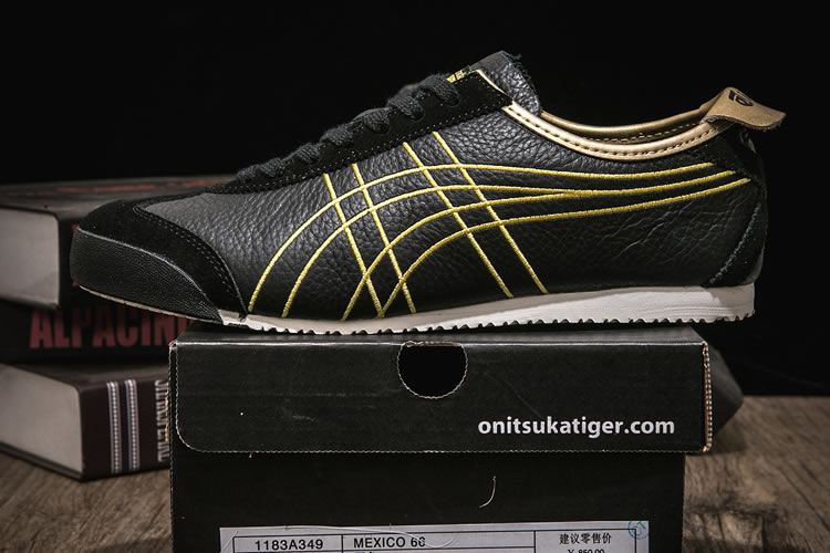 (Black/ Gold) Mexico 66 Shoes - Click Image to Close