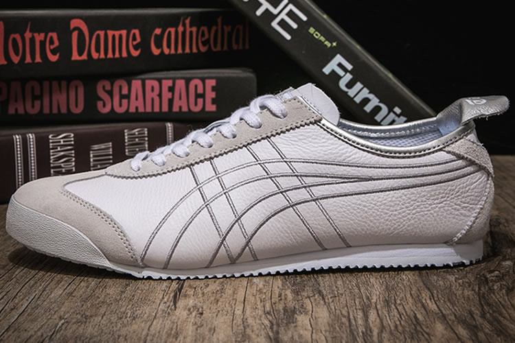 onitsuka tiger white and silver