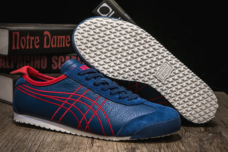 Onitsuka Tiger Mexico 66 (Blue/ Red) Shoes - Click Image to Close