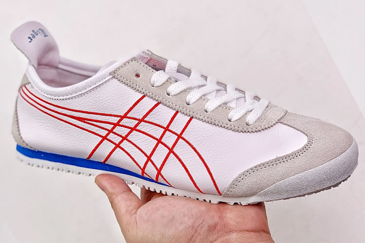 Onitsuka Tiger Mexico 66 (White/ Blue/ Red) Shoes