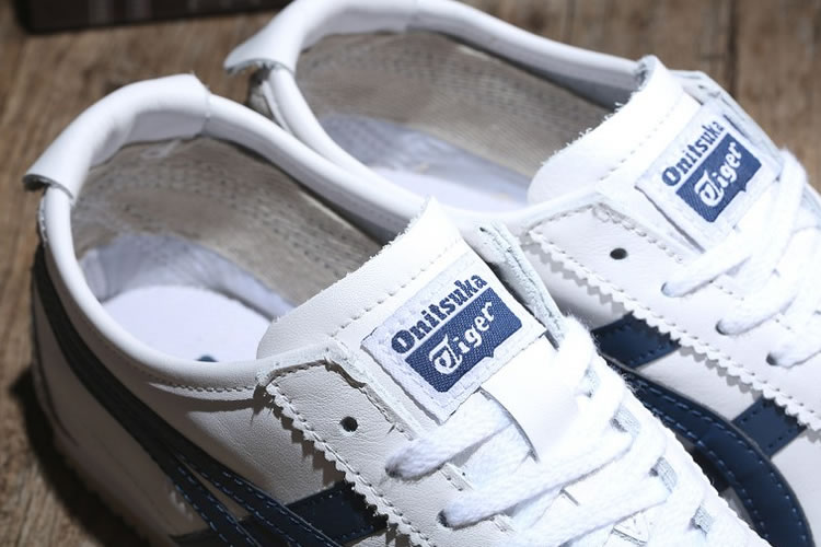 (White/ DK Blue) Onitsuka Tiger Mexico 66 Shoes - Click Image to Close