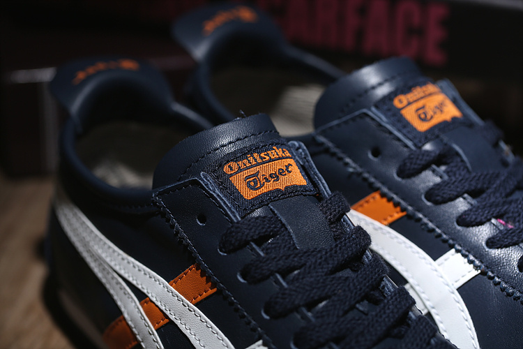 (DK Blue/ White/ Orange) Onitsuka Tiger Mexico 66 Shoes - Click Image to Close