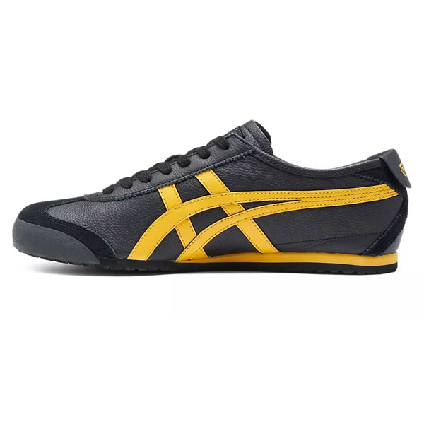 asics tiger yellow black mexico 66