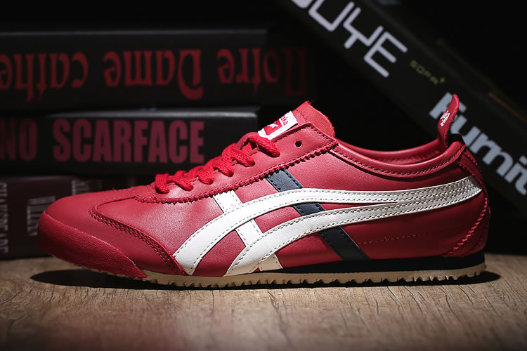 (Red/ White/ DK Blue) Onitsuka Tiger Mexico 66 Shoes