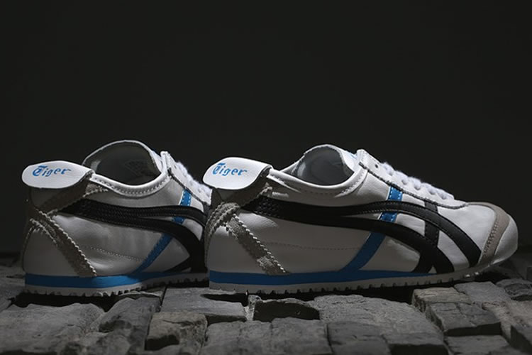 (White/ Black/ Blue) Onitsuka Tiger Mexico 66 Shoes - Click Image to Close